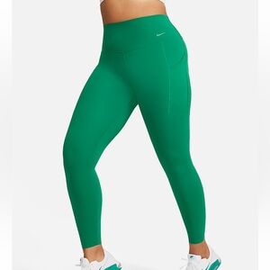 NWT Nike Universa 7/8 legging w/pocket Green Medium